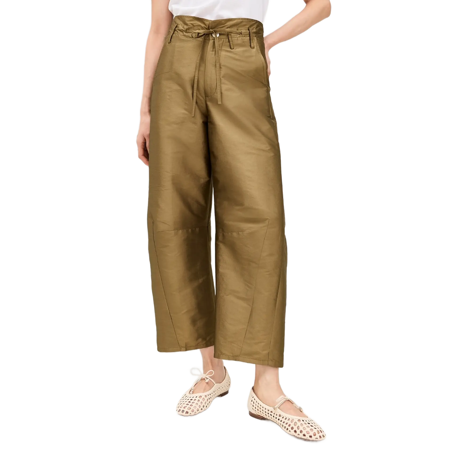 Taffeta Barrel Pants