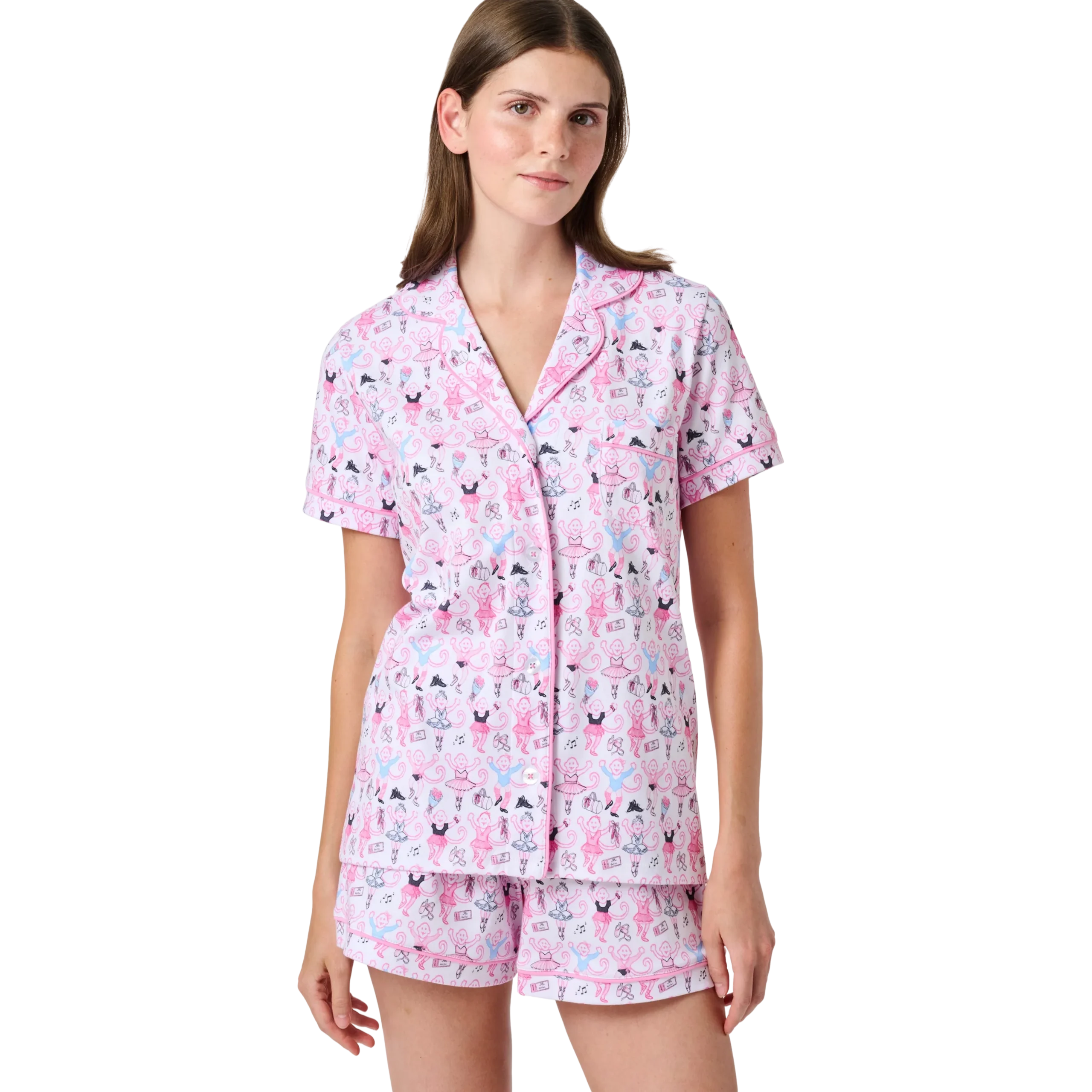 Monkey Pirouette Polo Pajamas