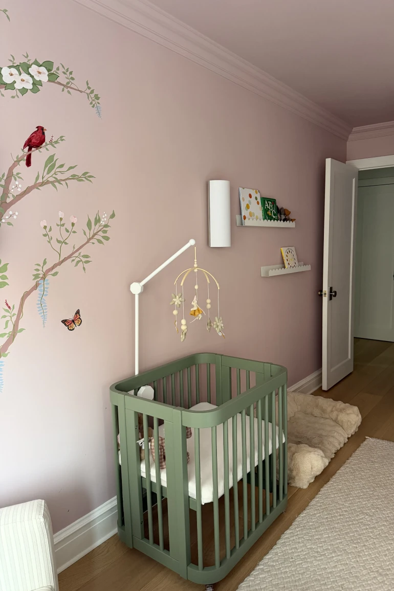 ninas nursey with crib